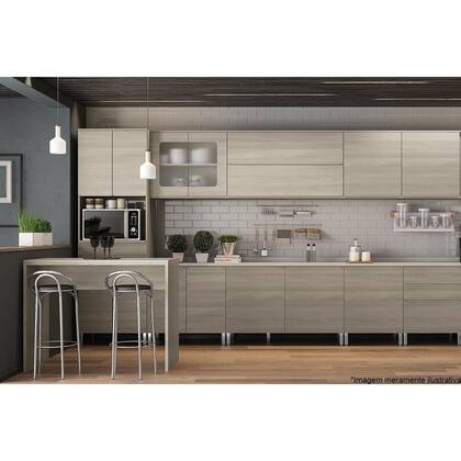 Imagem de Tampo p/ Balcão Cozinha S510 60cm Preto Brilho - Kappesberg