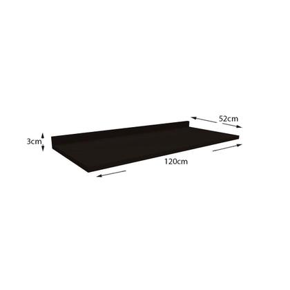 Imagem de Tampo p/ Balcão Cozinha S515 120cm Preto - Kappesberg