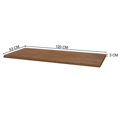 Imagem de Tampo para Balcão 120cm Veneza Marrom/Noce
