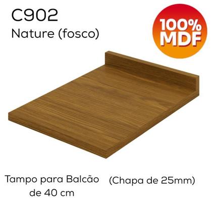 Imagem de Tampo Para Balcao 40 cm C902 Americana Nature Henn