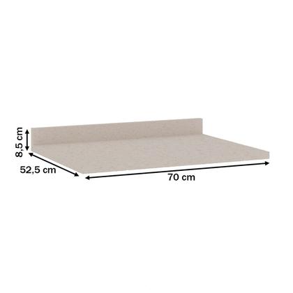 Tampo para Balcao 700 Ebano - Genialflex Imagem de Tampo para Balcao 700 Ebano