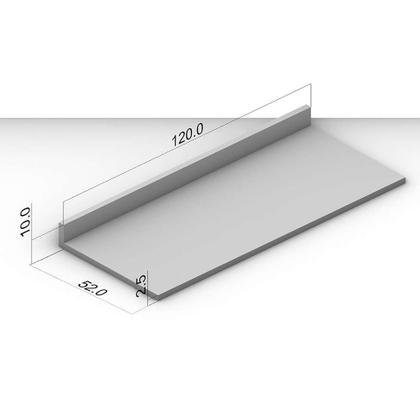 Tampo para Balcão Campanele Cinza 120 cm - Politorno Imagem de Tampo para Balcão Campanele Cinza 120 cm