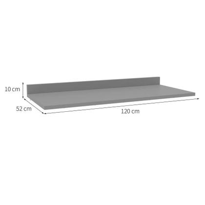 Tampo para Balcão Campanele Cinza 120 cm - Politorno Imagem de Tampo para Balcão Campanele Cinza 120 cm