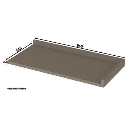 Imagem de Tampo Para Balcão Canto 49 Cm Reto Henn Duna