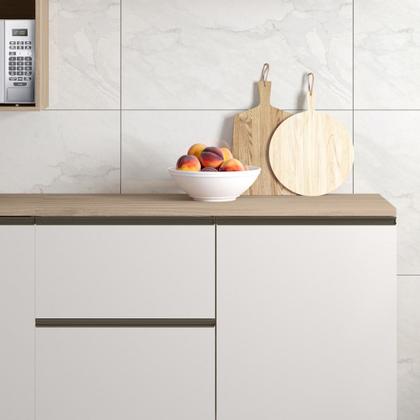 Imagem de Tampo Para Balcão de Cozinha 120cm MDP Grace Carvalho Oak Z44 - Mpozenato