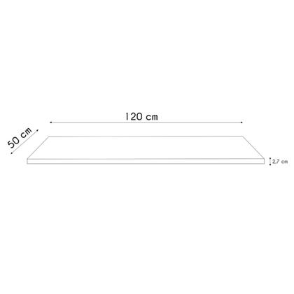 Imagem de Tampo Para Balcão de Cozinha 120cm MDP Grace Carvalho Oak Z44 - Mpozenato