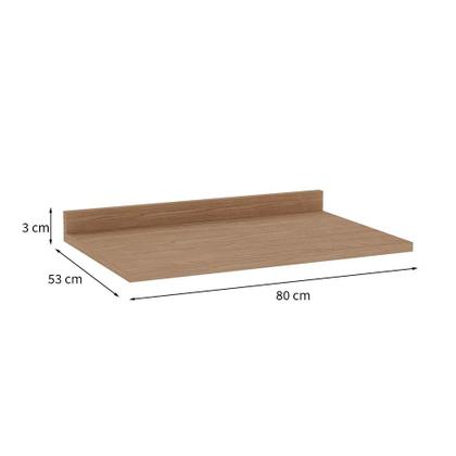 Imagem de Tampo para Balcão Iluminata Ébano 80 cm
