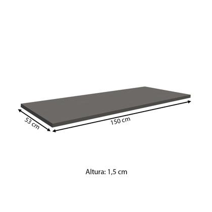 Imagem de Tampo para Balcão Silver 150 Cm Gris - Pnr Móveis