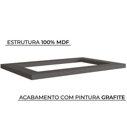 Imagem de Tampo para Cooktop 5 Bocas, Herval Ten, 100% MDF Grafite 80 cm
