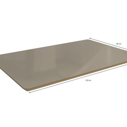 Imagem de Tampo para Mesa de Jantar 120cm X 80cm de Madeira com Vidro