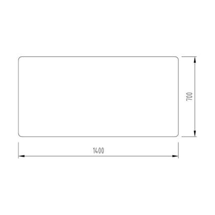 Imagem de Tampo Reto Elements 1400 x 600 mm Carvalho Hannover