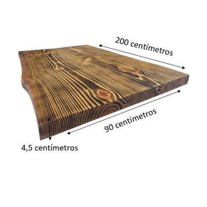 Imagem de Tampo Rústico Queimado 4,5x90x200cm