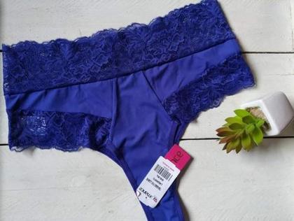 Imagem de Tanga Cintura Alta Fio Luane Rendada Com Forro Lingerie Calcinha  Renda Conforto Modelo Exportação