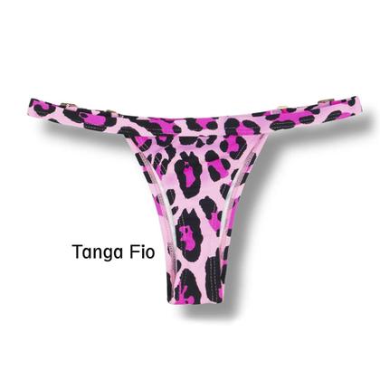 Imagem de Tanga Fany Animal Print Rosê - Edição Limitada