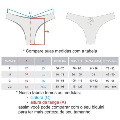 Imagem de Tanga Isa Amarelo Tropical  Biquíni Estampado  Semi Fio Ripple  Levanta Bumbum  Dupla Face Vermelho Carmim  Reversível