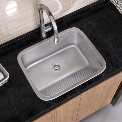 Imagem de Tanque 55 X 45 X 22cm Com Válvula Aço Inox 304 Tubrax
