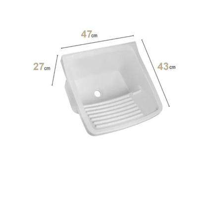 Imagem de Tanque astra plastico 22l para lavar roupa cor branco