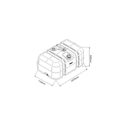 Imagem de Tanque Combustível Ford Cargo Pesado (Todos) - 275 Litros