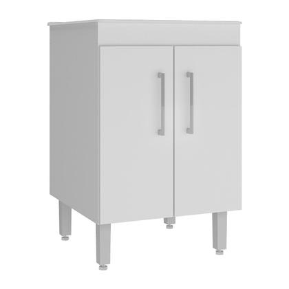 Imagem de Tanque de Lavanderia 45 Litros com Gabinete 2 Portas Multimóveis CR30038