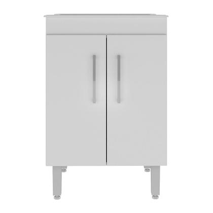 Imagem de Tanque de Lavanderia 45 Litros com Gabinete 2 Portas Multimóveis CR30038