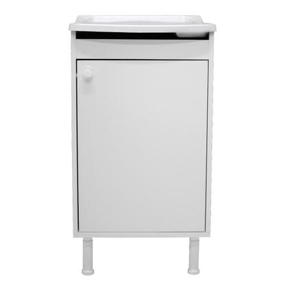 Imagem de Tanque De Lavanderia Com Gabinete 100% MDF + Sifão + Válvula