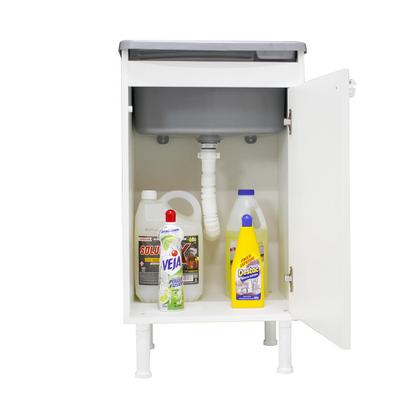 Imagem de Tanque De Lavanderia Com Gabinete 100% MDF + Sifão + Válvula