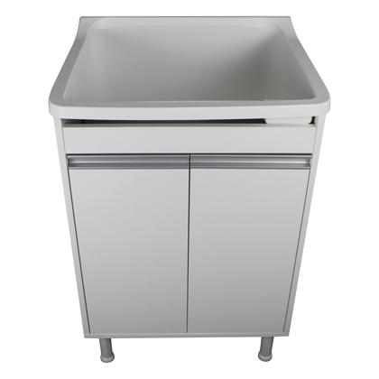 Imagem de Tanque De Lavanderia Gabinete 100% MDF Com Sifão e Válvula