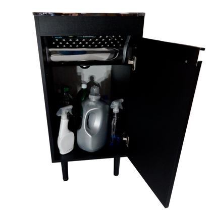 Imagem de Tanque de lavanderia Inox 30L Com Gabinete MDF 44cm