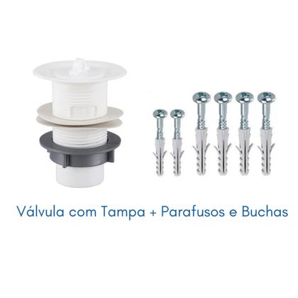 Imagem de Tanque de Plastico para Lavar Roupa com Sifão Torneira Viqua Valvula