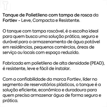 Imagem de Tanque fortlev polit 3000l tpa rosca