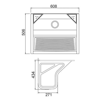 Imagem de Tanque Ghelplus de Parede 48L com Válvula