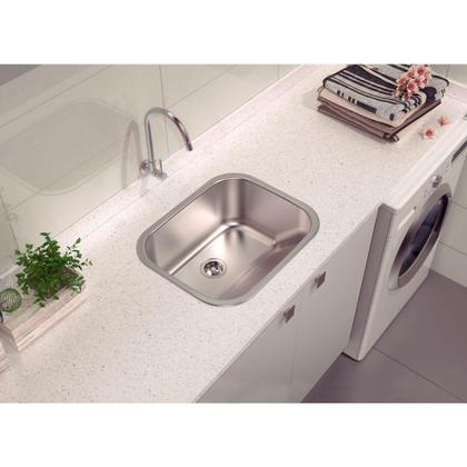 Imagem de Tanque Hera Aço Inox Acetinado Fosco 34L 50x40cm - Tramontina 