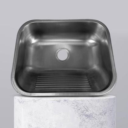 Imagem de Tanque Inox 50X40 fosco- Sobrepor E Embutir +Válvula