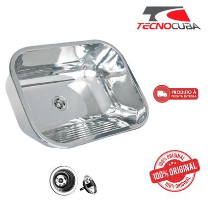 Imagem de Tanque Inox 50x40x22 Aço 304  Acabamento Polido Alto Brilho