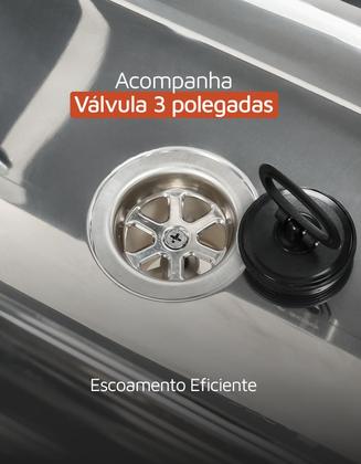 Imagem de Tanque Inox 68 Litros Fixa Parede 608x506x434 Solo