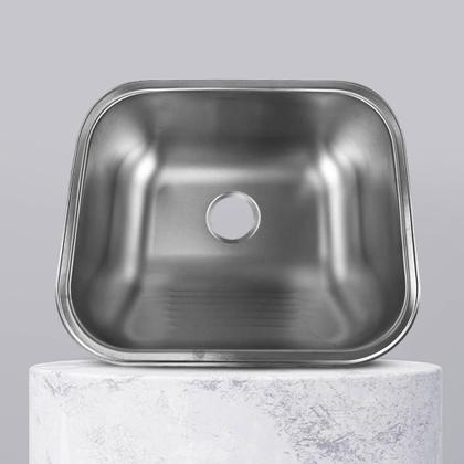 Imagem de Tanque Inox Monobloco Fosco 40x34 Cm Com Sifão American inox 304