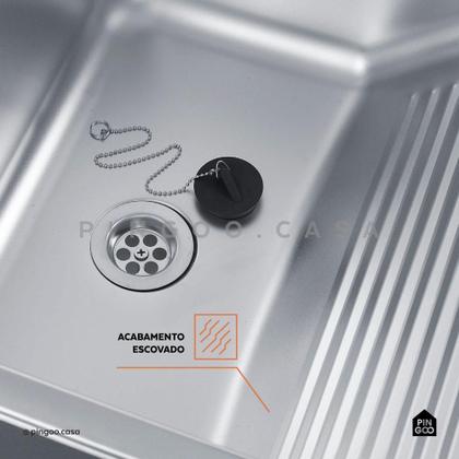 Imagem de Tanque Inox Monobloco Pingoo.casa - Prata