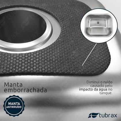 Imagem de Tanque Lavanderia 55 X 45 Com Válvula Aço Inox 201 Tubrax