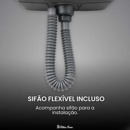 Imagem de Tanque Lavanderia Inox 304 34x40x19cm Com Valvula E Sifao Stillus Home