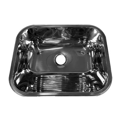 Imagem de Tanque Lavanderia Inox 304 Grande 50x40 Sobrepor Embutir 30l