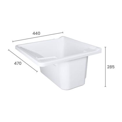 Imagem de Tanque Plástico Fiberblu T26 47x44 Branco