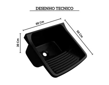 Imagem de Tanque Plastico Metasul 24L Preto