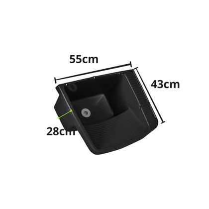 Imagem de Tanque Plástico Preto 15L - Metasul
