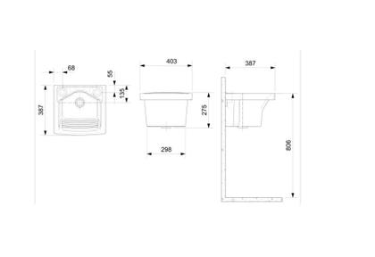 Imagem de Tanque sem Mesa PP 7L Branco - Celite