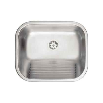 Imagem de Tanque Tramontina Hera 50X40 94400107 Inox Acetinado + Sifão