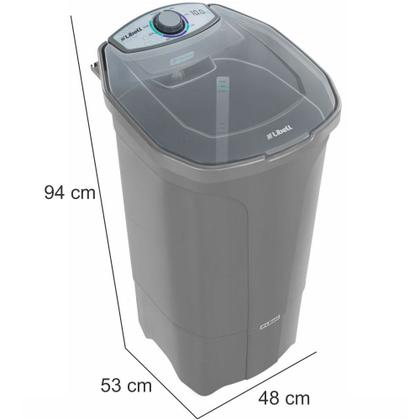 Imagem de Tanquinho lavadora Libell 10 kilos semiautomática com lavagem por turbilhonamento 127V Prata