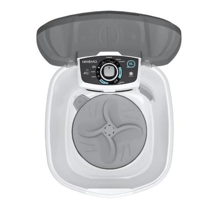 Imagem de Tanquinho Lavadora Semiautomática Newmaq 10kg Branco 220V com 9 Programas