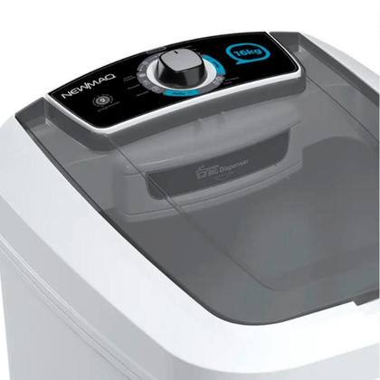 Imagem de Tanquinho Lavadora Semiautomática Newmaq 16kg Branco 220V com 9 Programas