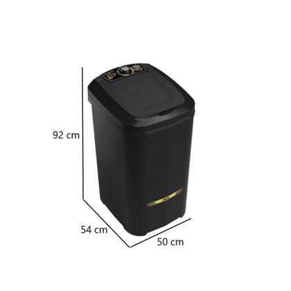 Imagem de Tanquinho Lavadora Semiautomática Newmaq 20,5kg Preto 220V com 9 Programas