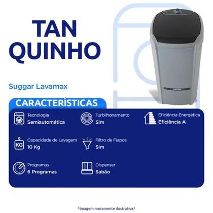Imagem de Tanquinho LX1022 Lavamax 10kg Semiautomático Suggar